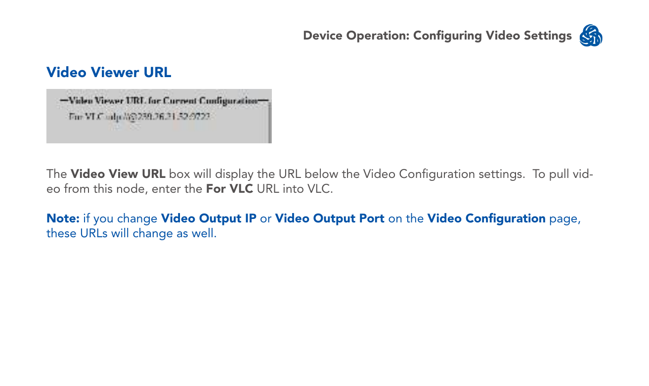 Video Viewer URL box
