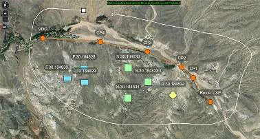 Freehand lasso drawn around map items