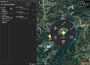 Item details panel opened on the right side of the map without panning to the item