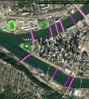 Items circled with the Lasso Tool on the map
