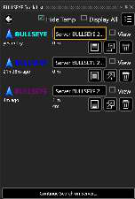 Track list showing results retrieved from a TAK Server